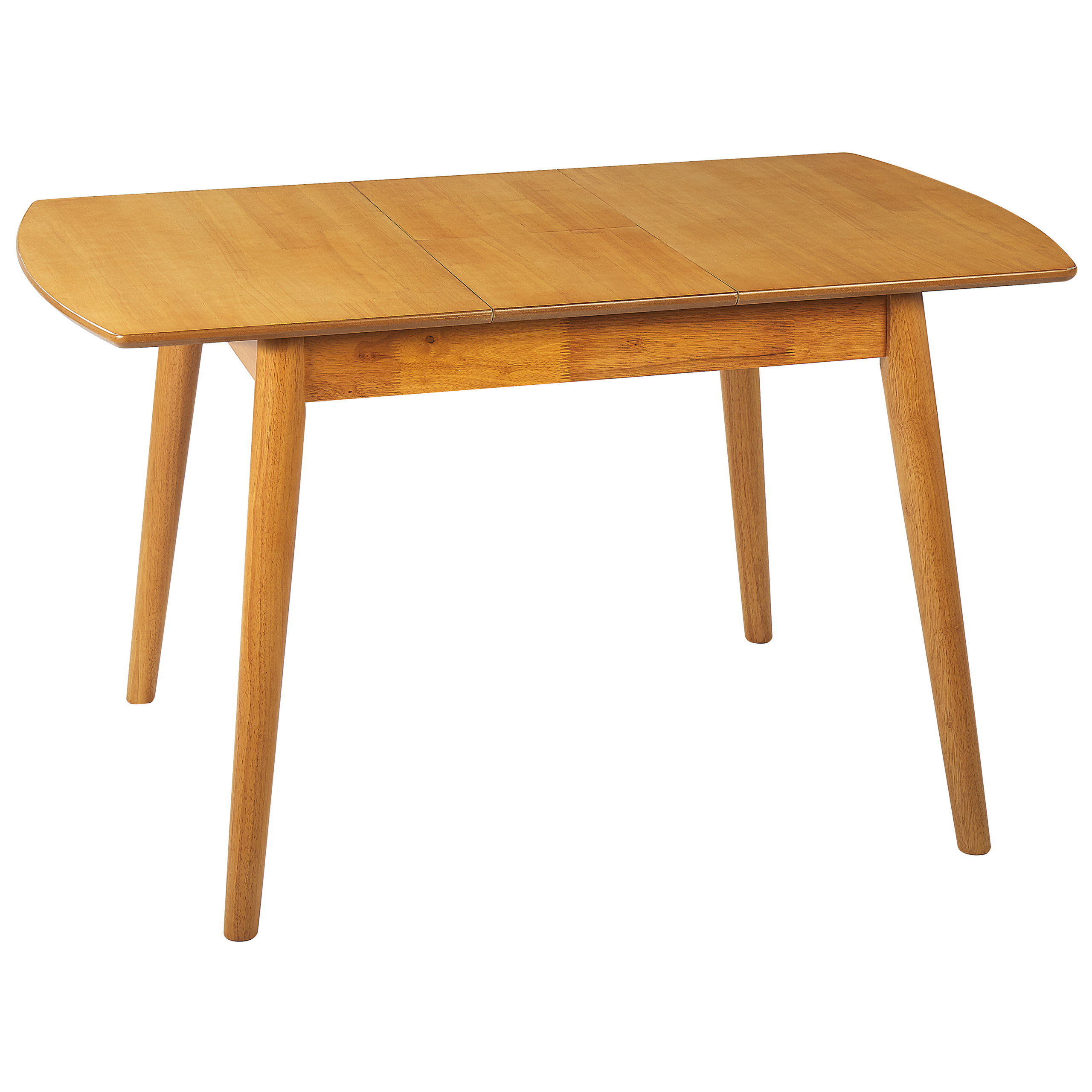 Beliani Mesa De Comedor Extensible Toms 100/130 Cm 80 Cm Madera Marrón , Leroy Merlin