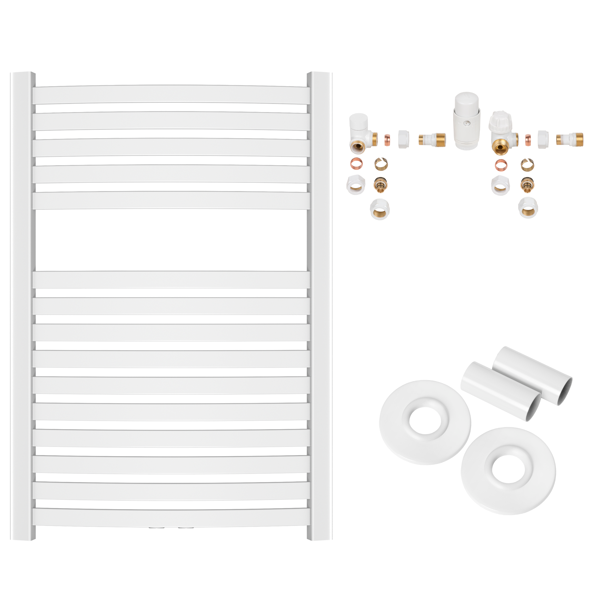 Grzejnik Łazienkowy Drabinka Kaloryfer do Łazienki 540x800 mm INVENA Biały