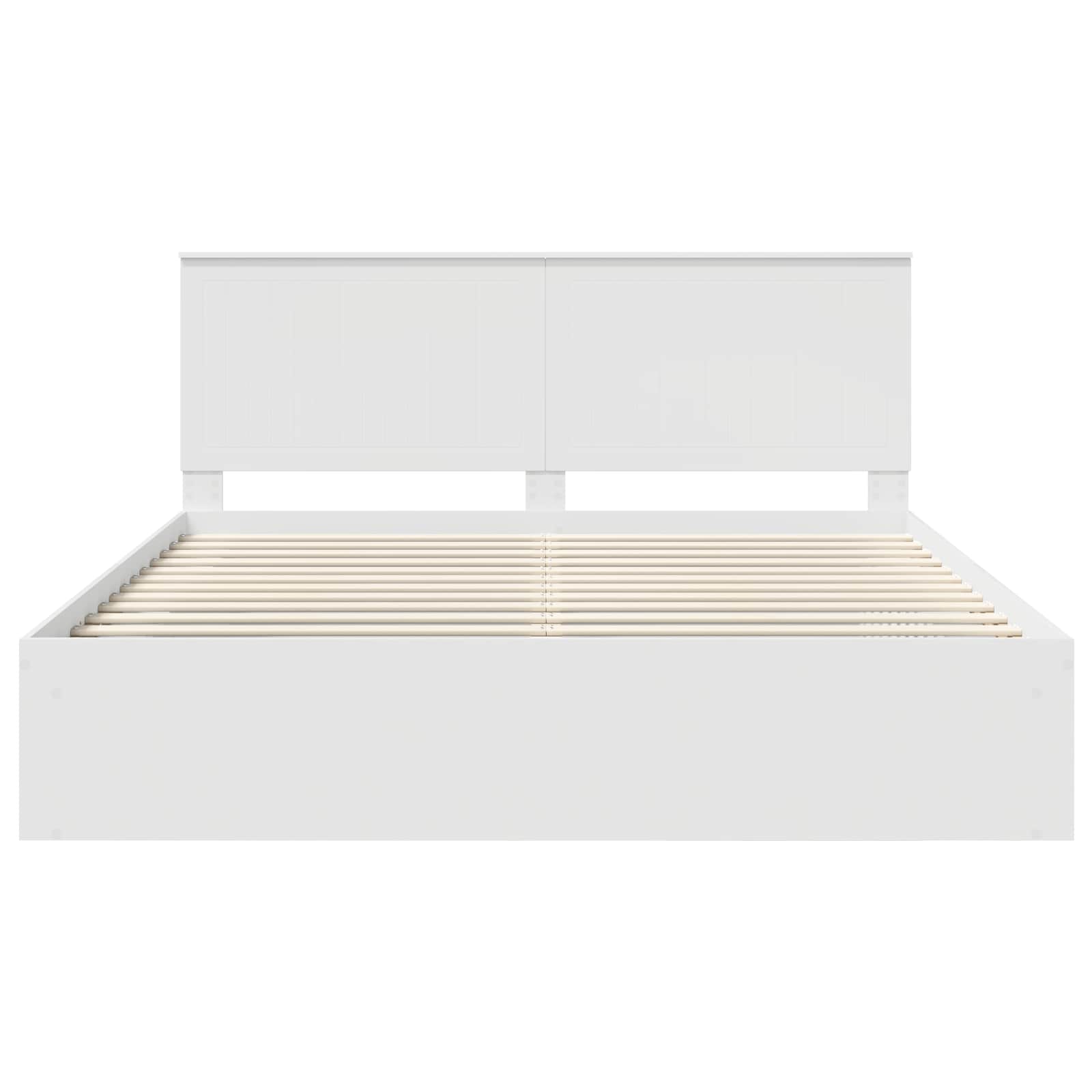 Cadre de lit Blanc 180 x 200 cm Pin massif - 7