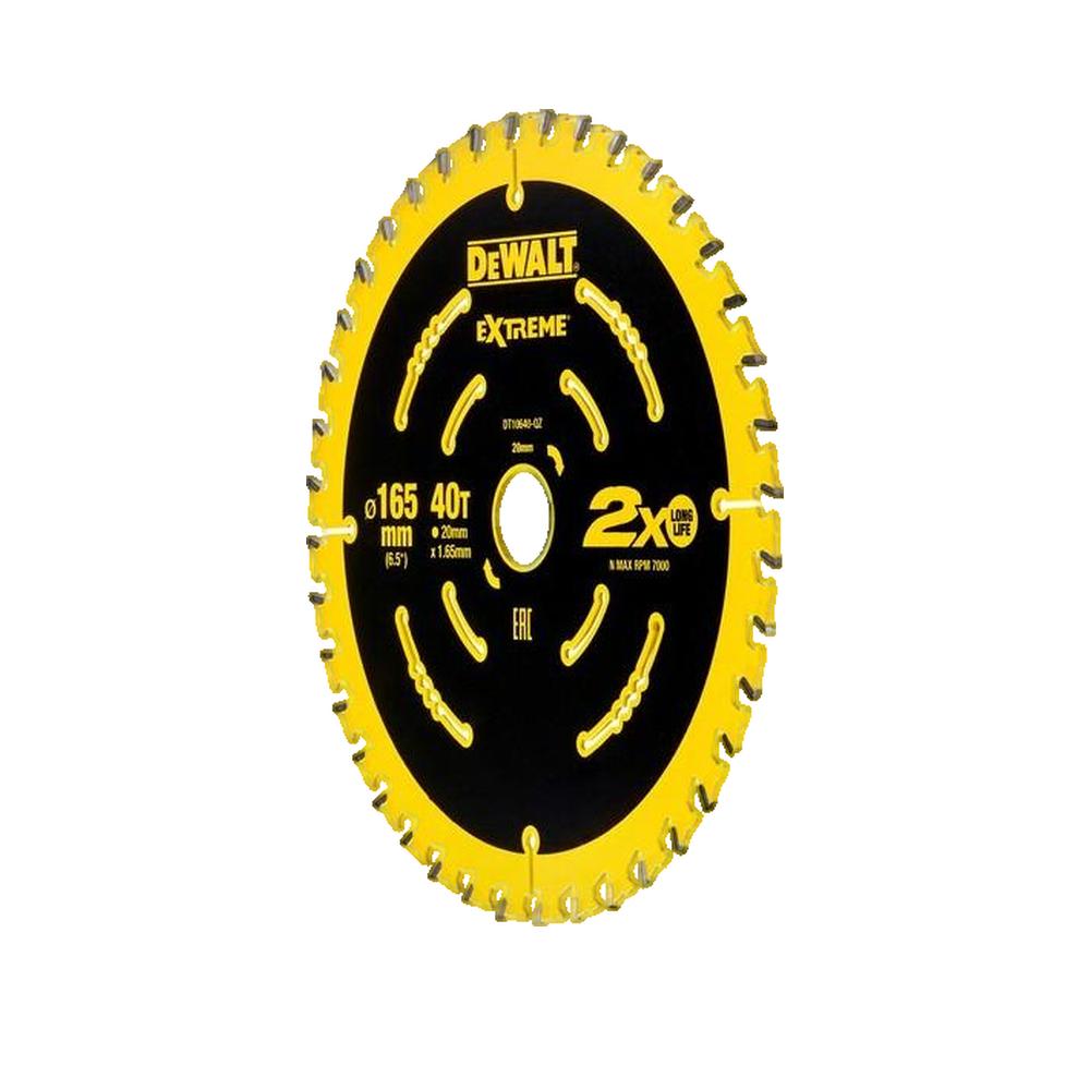 Lame de scie circulaire Ø165 mm alésage 20 mm 40 dents - DEWALT DT10640 - 3