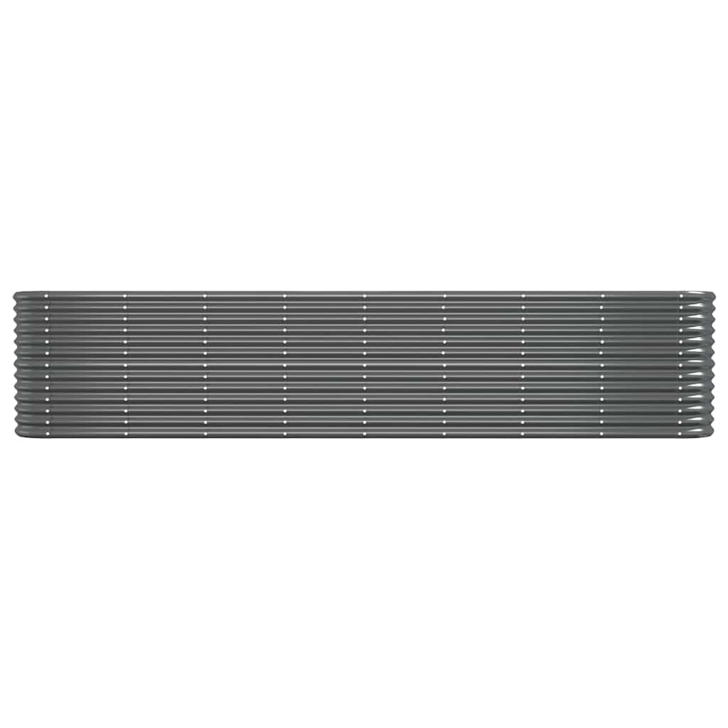 vidaXL Lit surélevé de jardin Acier galvanisé Anthracite - 3