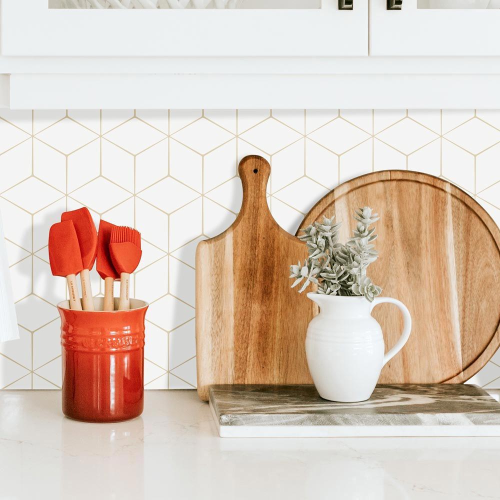 Crédence Adhésive Cube Retro - 400 x 40 cm - 4