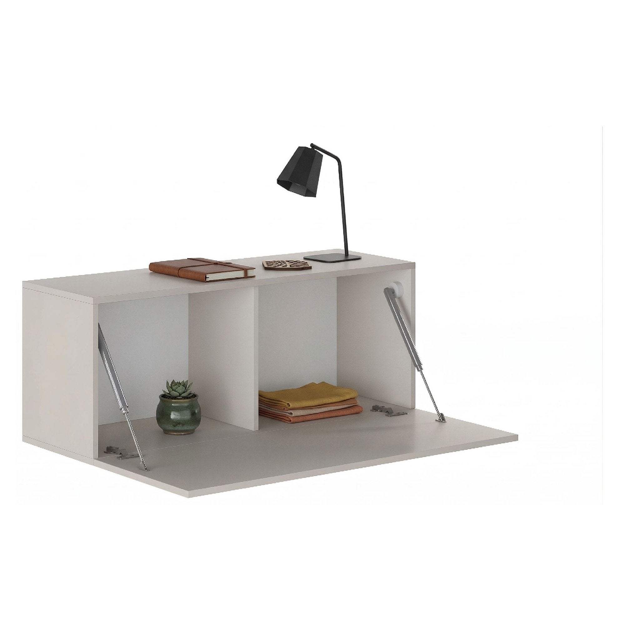 Mueble colgante, modular un estante, una puerta, 100x40h cm beige - pimonte
