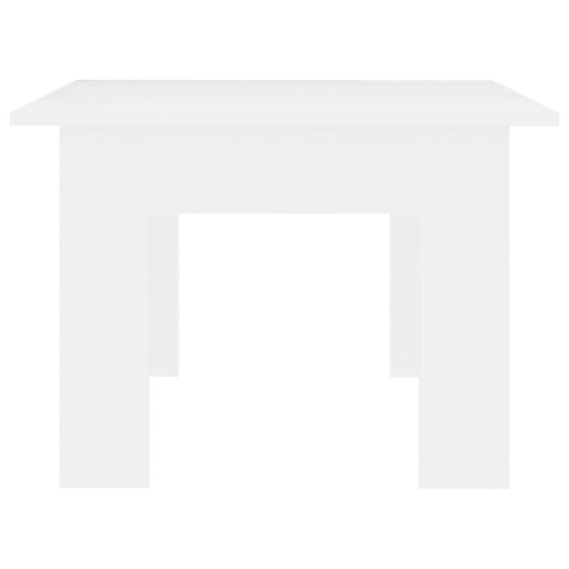 Stolik kawowy, biały, 100x60x42 cm, materiał drewnopochodny - 5