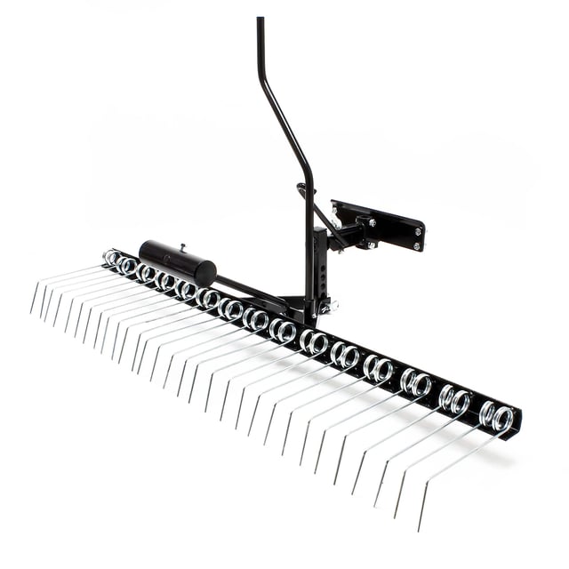 Wiltec Scarificatore a molle per trattorini tosaerba, larghezza di lavoro 120 cm, per arieggiatura prato