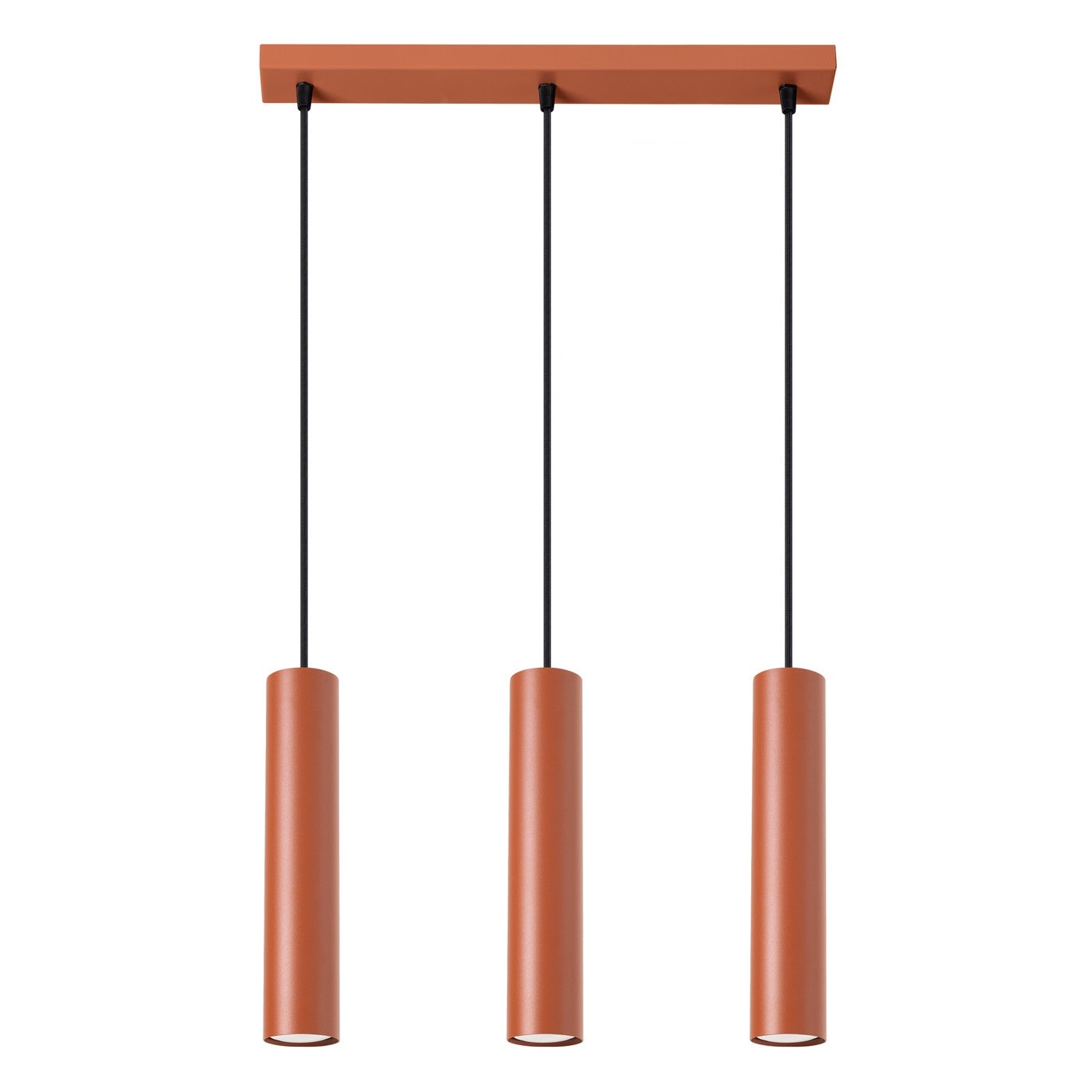 Lampa wisząca Lagos ochra czerwona 3xGU10x10W nowoczesna wym: 98 x 45 x 6 cm metal Sollux Lighting