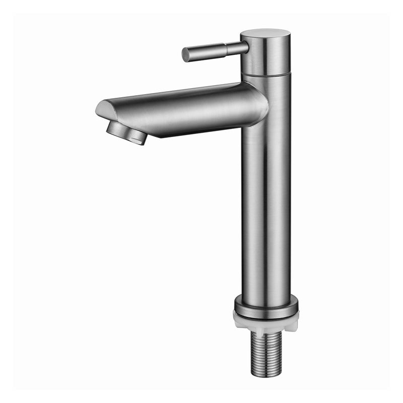 Bateria łazienkowa, bateria umywalkowa tylko na zimną wodę, powierzchnia chromowana, trwała, miedź, bateria do mycia rąk, wkład ceramiczny, wyjmowany