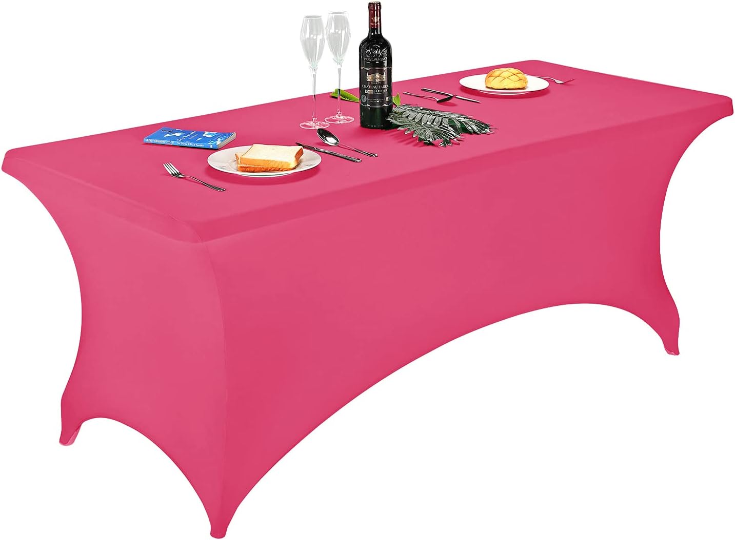 Nappe En Élasthanne Extensible Rectangulaire ENEN - Infroissable, Lavable, Pour Table 1,2m à 1,8m (Beige Et Autres) - 7