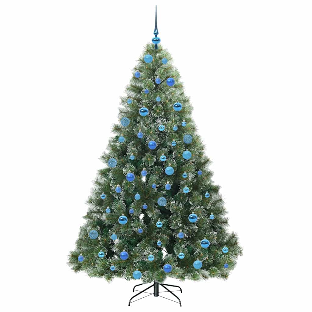 Sapin de Noël | Arbre de Noël artificiel avec 300 LED Vert 180 cm PE et PVC - 4