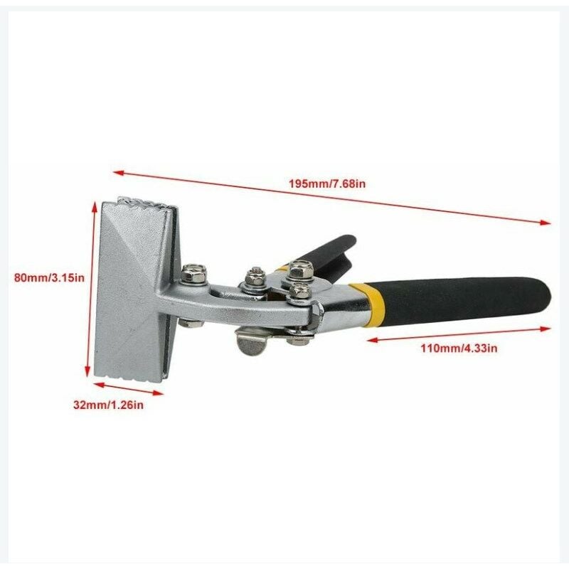 Pince pour plier la tôle à la main, pinces pour plier droit. Outil manuel pour pliage de tôles, pinces . Outil pour aplatir (courbé). - 3