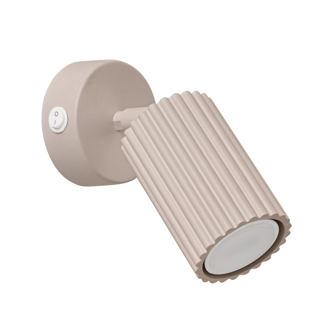 Kinkiet nowoczesny KARBON taupe 1xGU10x10W wym: 16x8x16 cm IP20 Sollux Lighting