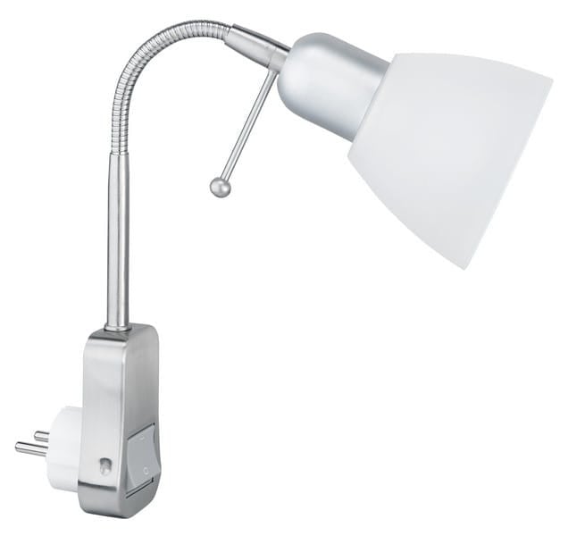 Kinkiet ścienny Ligara srebrno-biały 1xE14x40W wym: 28 x 6,9 x 6,9 cm metal IP20 Trio