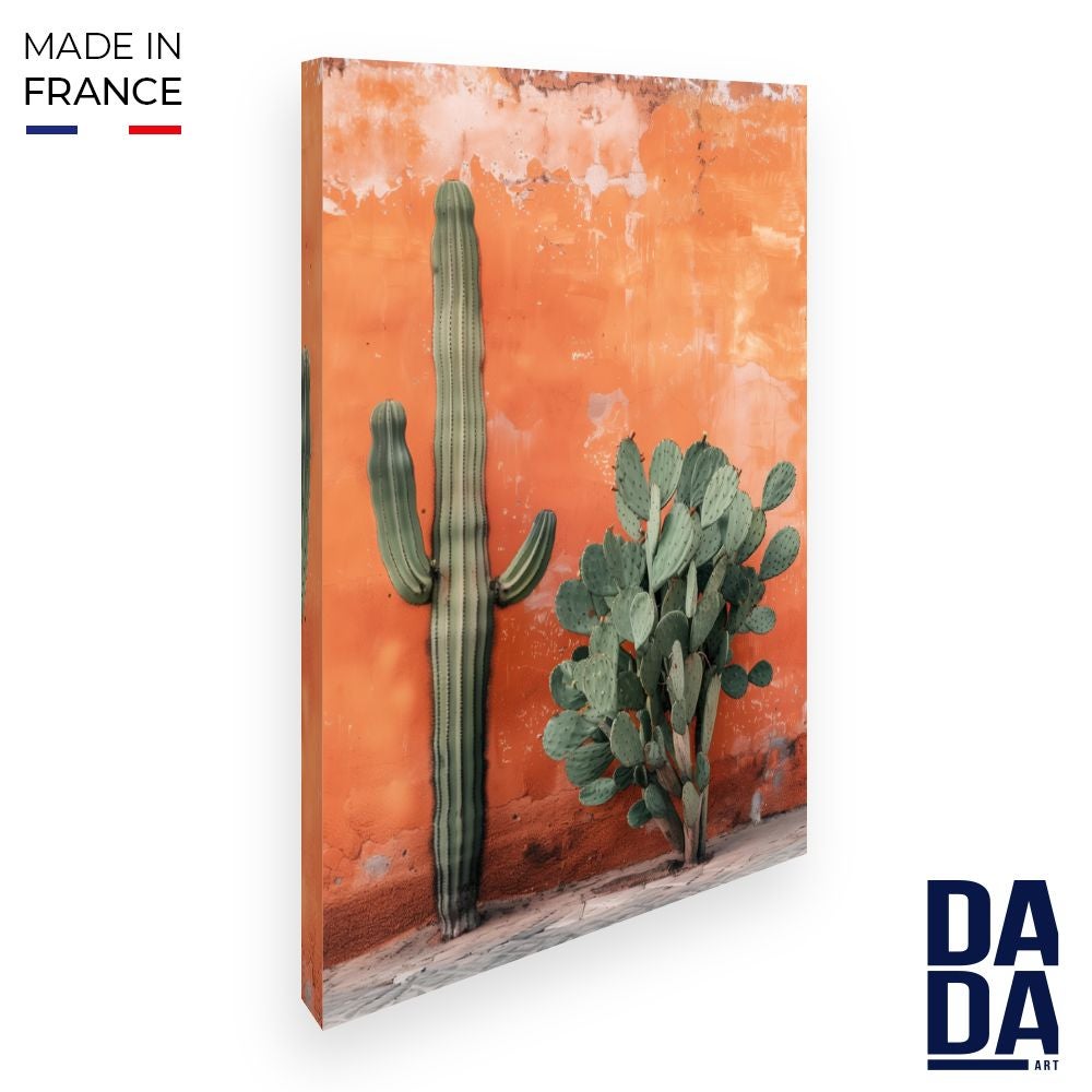 Toile Murale Cactus Sur Mur X Cm Fabriqu En France