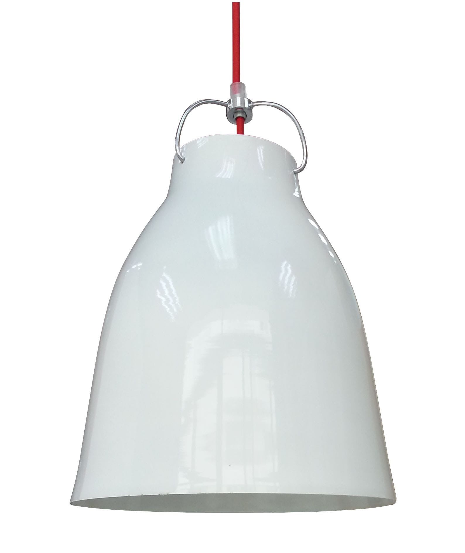 Lampa wisząca Pensilvania biało-czerwona 1xE27x60W wym: 110 x 24 x 24 cm metal Candellux