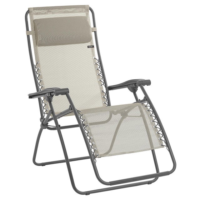 Transat Pliant Lafuma Transatube 2 - Largeur 52cm, 4 Positions, Toile Batyline, Fabriqué En France