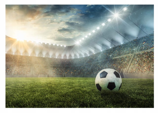 Fototapeta Dla Dzieci Chłopca Piłka Nożna Stadion 250x175 cm Tapeta Do Pokoju Dziecięcego Na Flizelinie