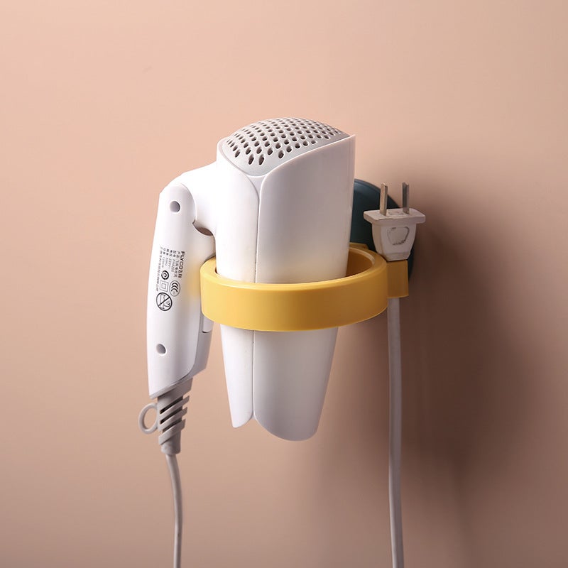 Gotetiso Porta Phon Supporto Asciugacapelli Porta Asciugacapelli da Parete Porta Phon Adesivo Gancio per Asciugacapelli Asciugacapelli Supporto da Bagno in Plastica Staffa Asciugacapelli