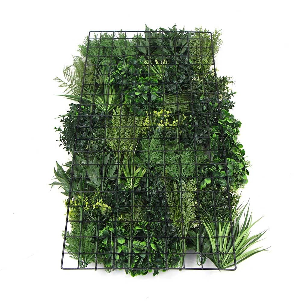 Mur végétal artificiel Premium City 1 - 10 plantes - 1m x 1m - EXELGREEN - 3