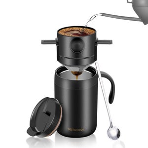 Macchina Da Caffè Portatile Per Auto,Macchinetta Da Caffè Da Viaggio Con Riscaldamento Elettrico USB-C,Compatibile Con Capsule NS E Caffè Macinato,Minibevitrice Per Campeggio,Ufficio Ed Escursioni - 4