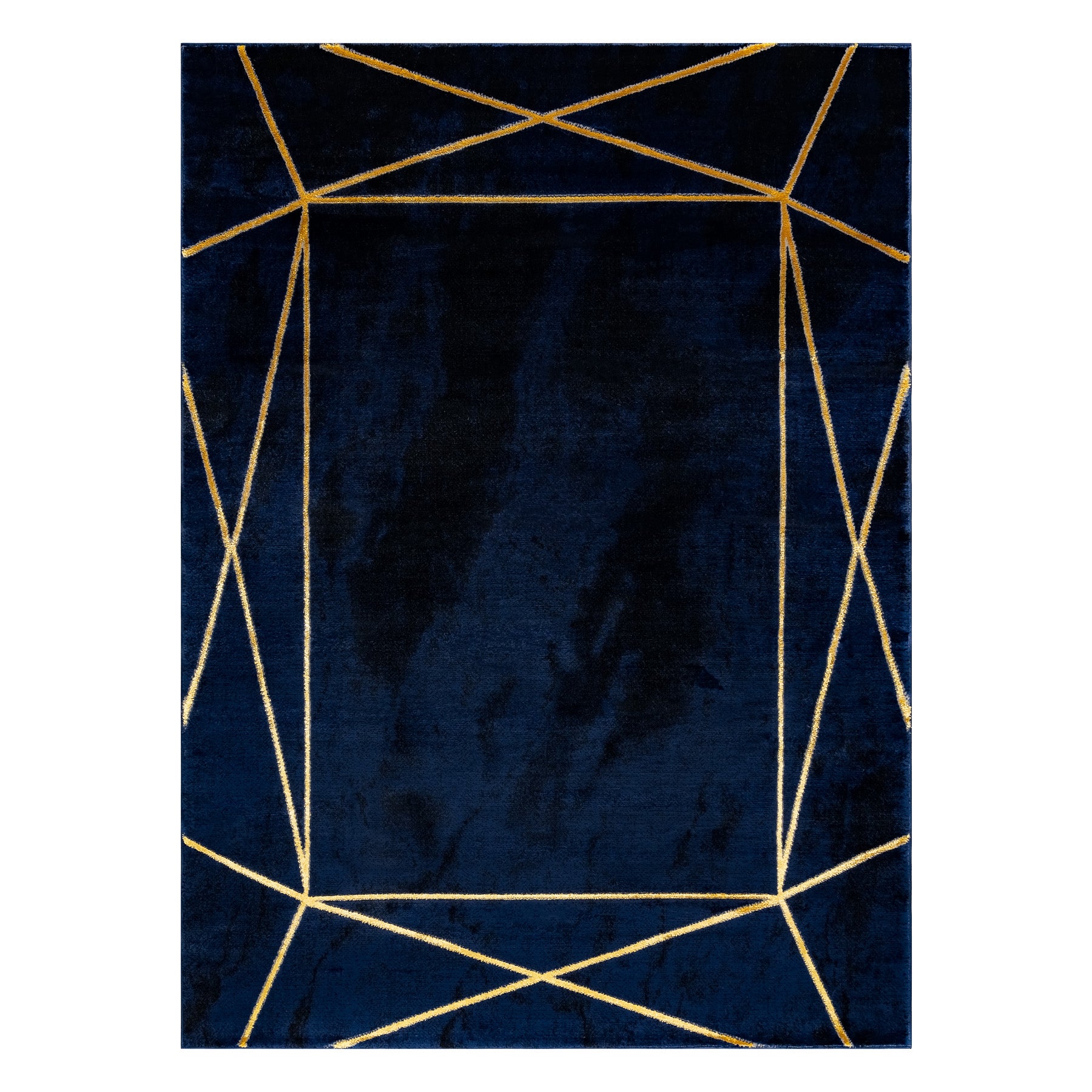 Dywan EMERALD ekskluzywny 1022 glamour, stylowy geometryczny granatowy / złoty 240x330 cm - 4