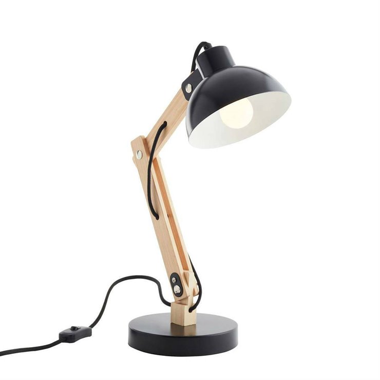 BRILLIANT Crosstown lampa wisząca 4 płomienie ciemne drewno / czarny Oprawy wewnętrzne, oprawy wiszące, seria | 4x A60, E27, 40W, nadaje się do standa