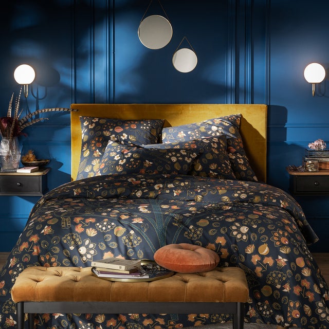 Housse de couette percale de coton, Sira - Imprimé - 240 x 220 cm