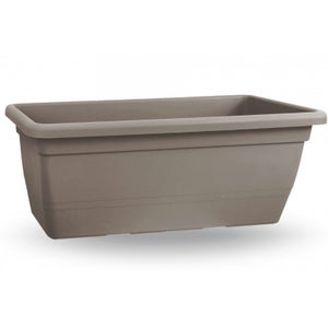 Set 2 Vasi Grandi Nina – 40x40 Cm, Plastica Resistente Al Gelo, Colore Terracotta, Con Fori E Sottovaso, Made In Germany - 4