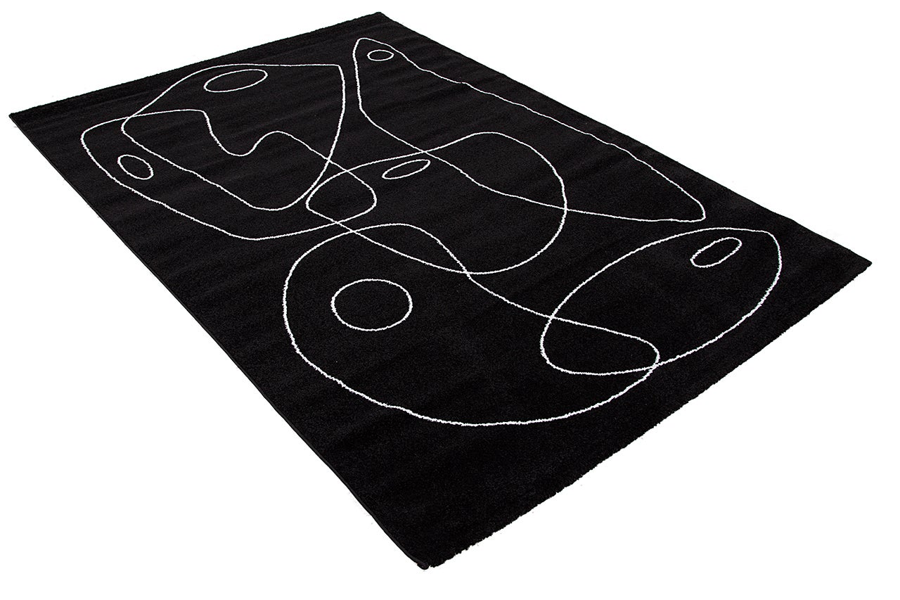 TAPIS ATELIER BLACK IVORY 230X160 - 3