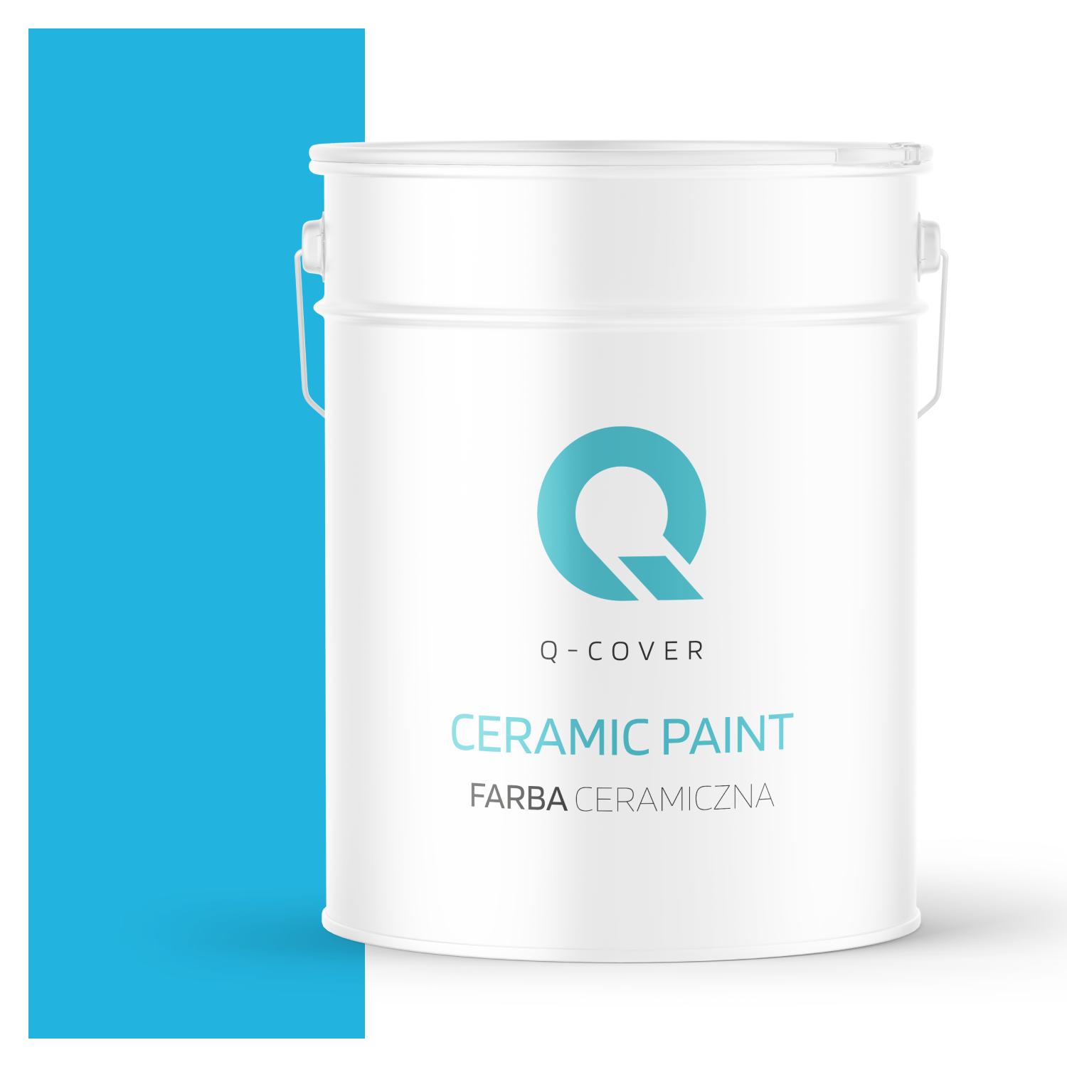 Farba Ceramiczna Do Ścian i Sufitów Q-Cover Niebieski H0340 Głęboki Mat 10L