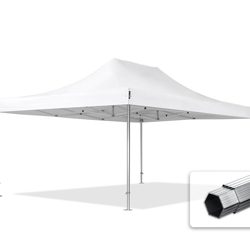 4x6 m Namiot Ekspresowy PROFESSIONAL Alu 50 mm, trudnopalny, biały