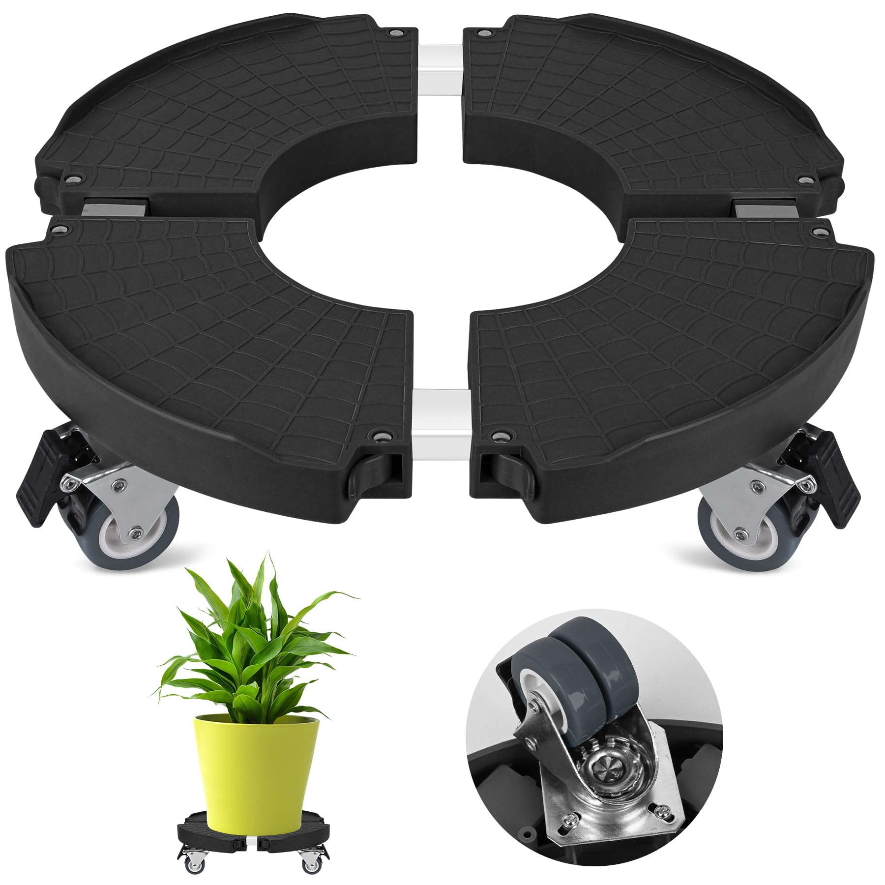 Support A Roulettes Pour Plantes La Foirfouille