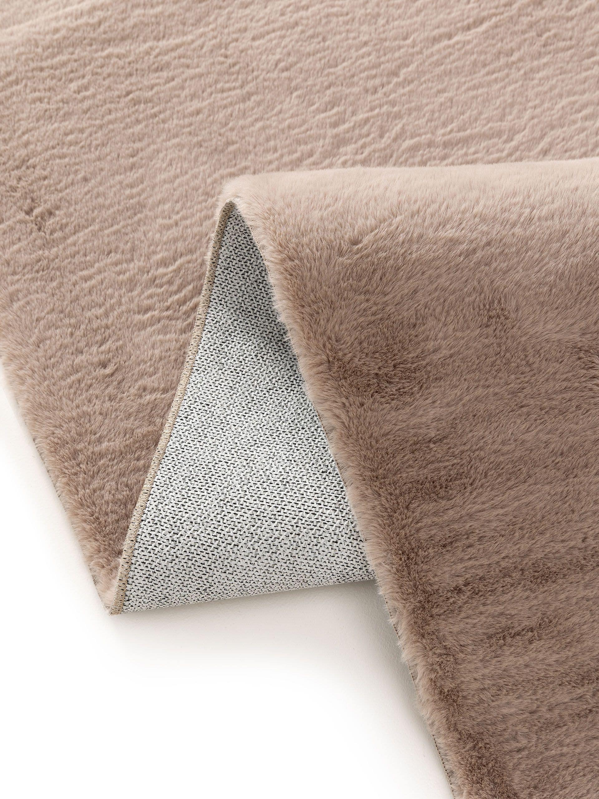 BENUTA - Tapis Fausse fourrure Furry taupe 230x330 cm - 5