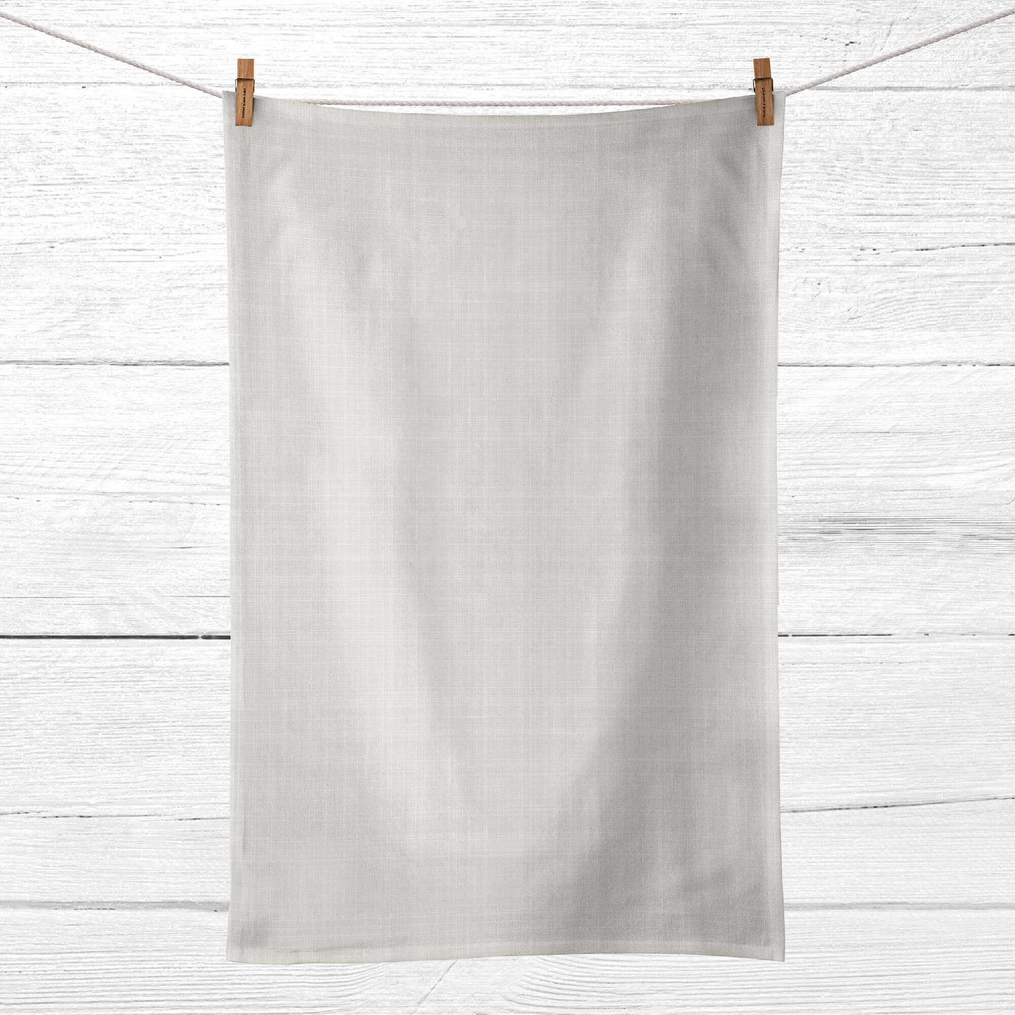 Pack 2 paños de cocina lino light grey - 45x70 cm