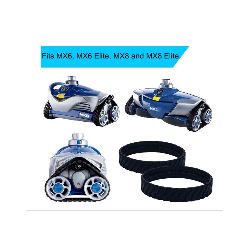 Zestaw 2 torów do maty basenowej pasujących do opon do czyszczenia basenu Zodiac MX8 MX6