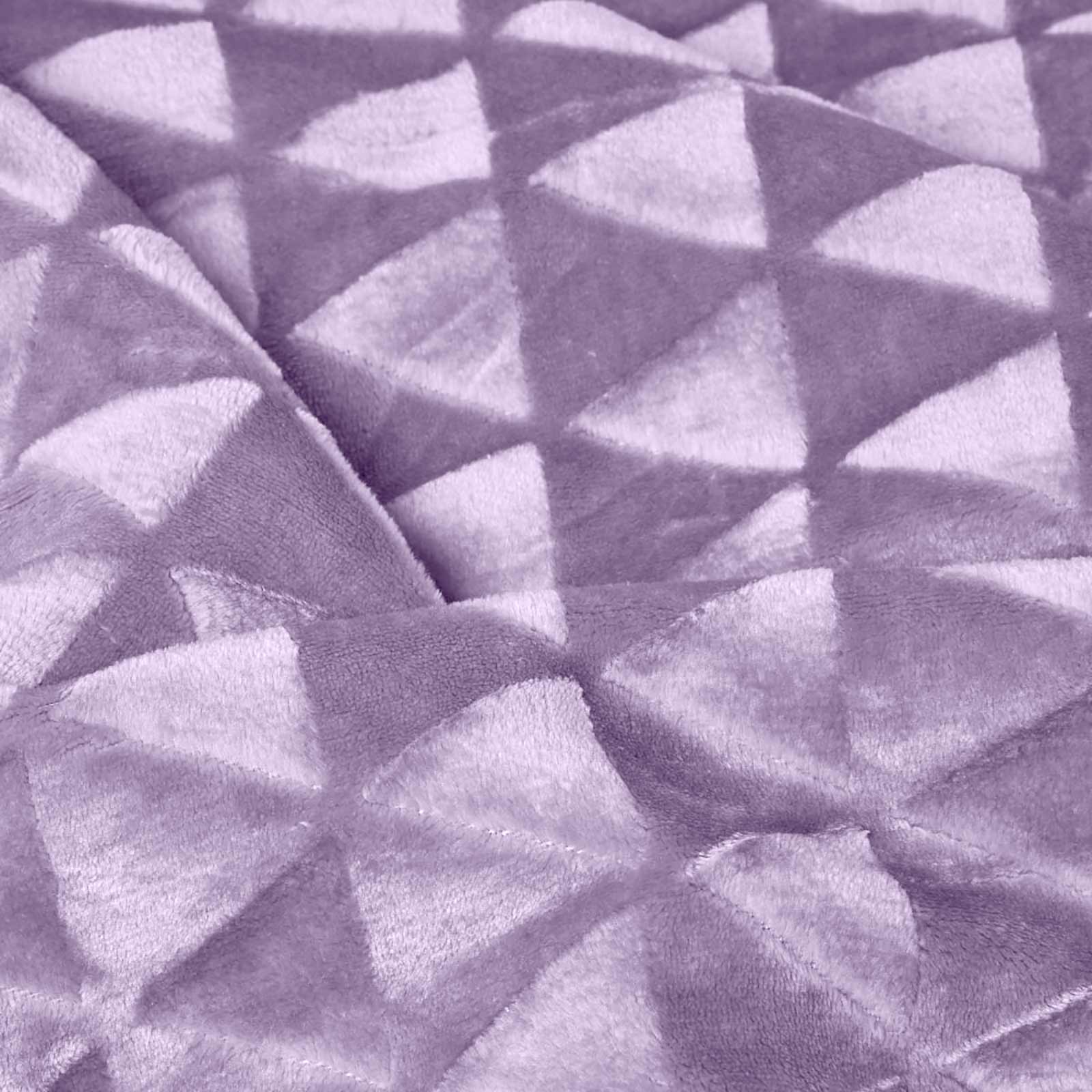 Homescapes Plaid polaire Violet clair et revers sherpa, 200 x 230 cm - 4