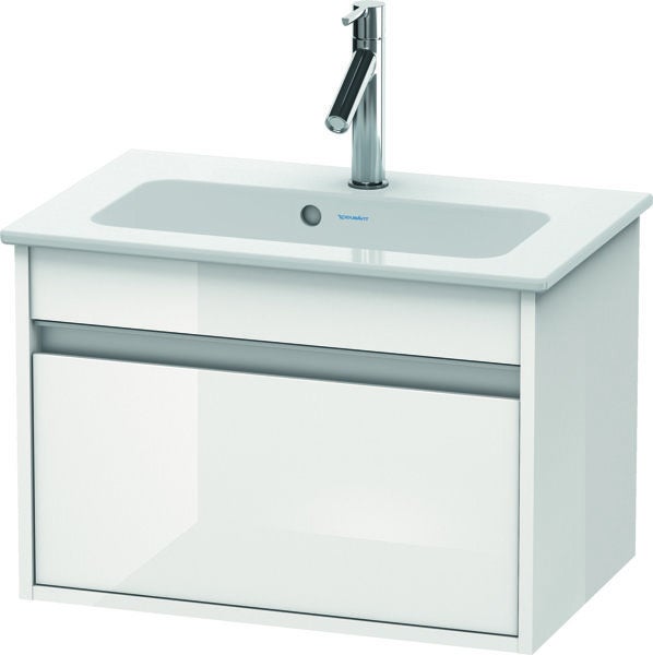 Duravit Ketho - Meuble pour lavabo 50x120x55 cm, 2 tiroirs, Basalt Matt KT665604343