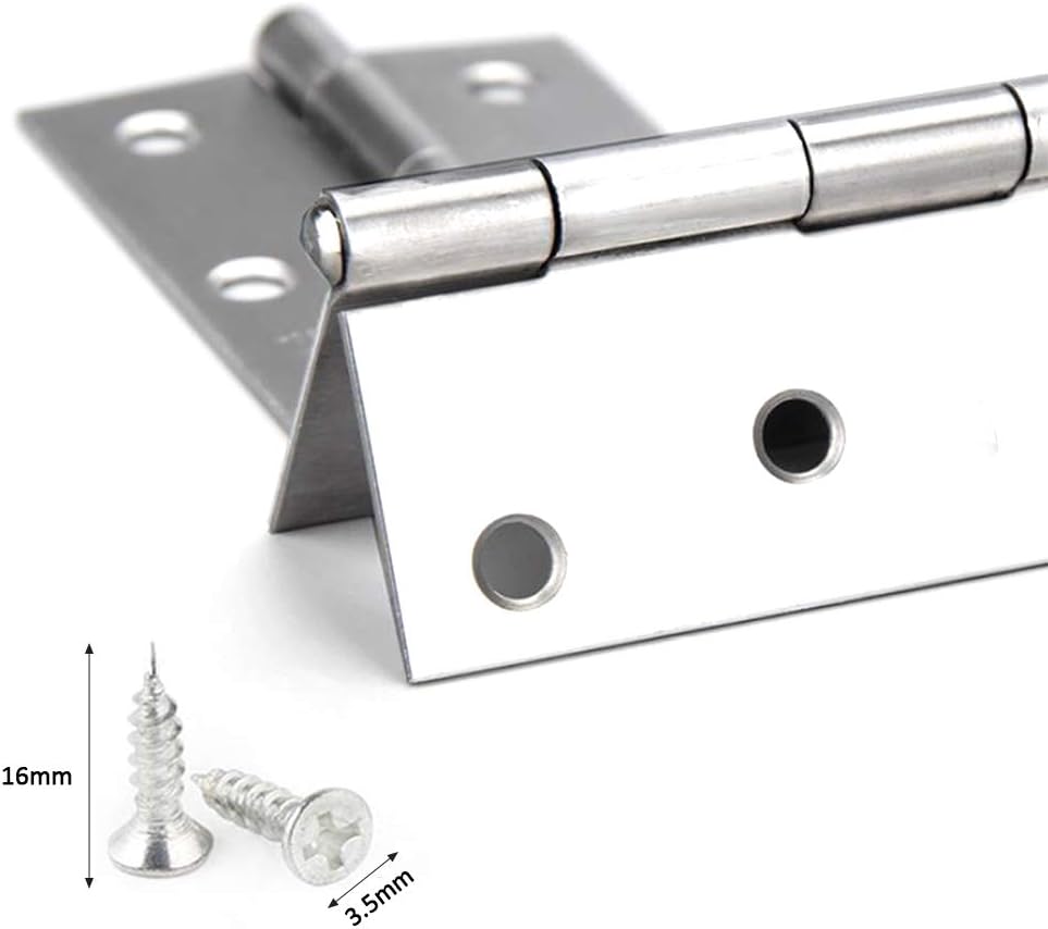 Plaque D'attache Avec Anneau En D Pliable - En Acier Inoxydable Poli, Pour Fixations Solides, Neuve