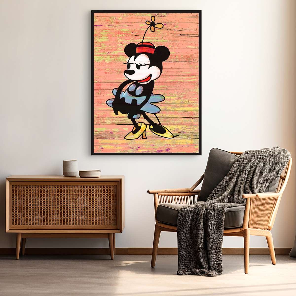 Poster topolino, Vintage Minnie (stampa su carta, 80X60 cm, senza cornice) - 2