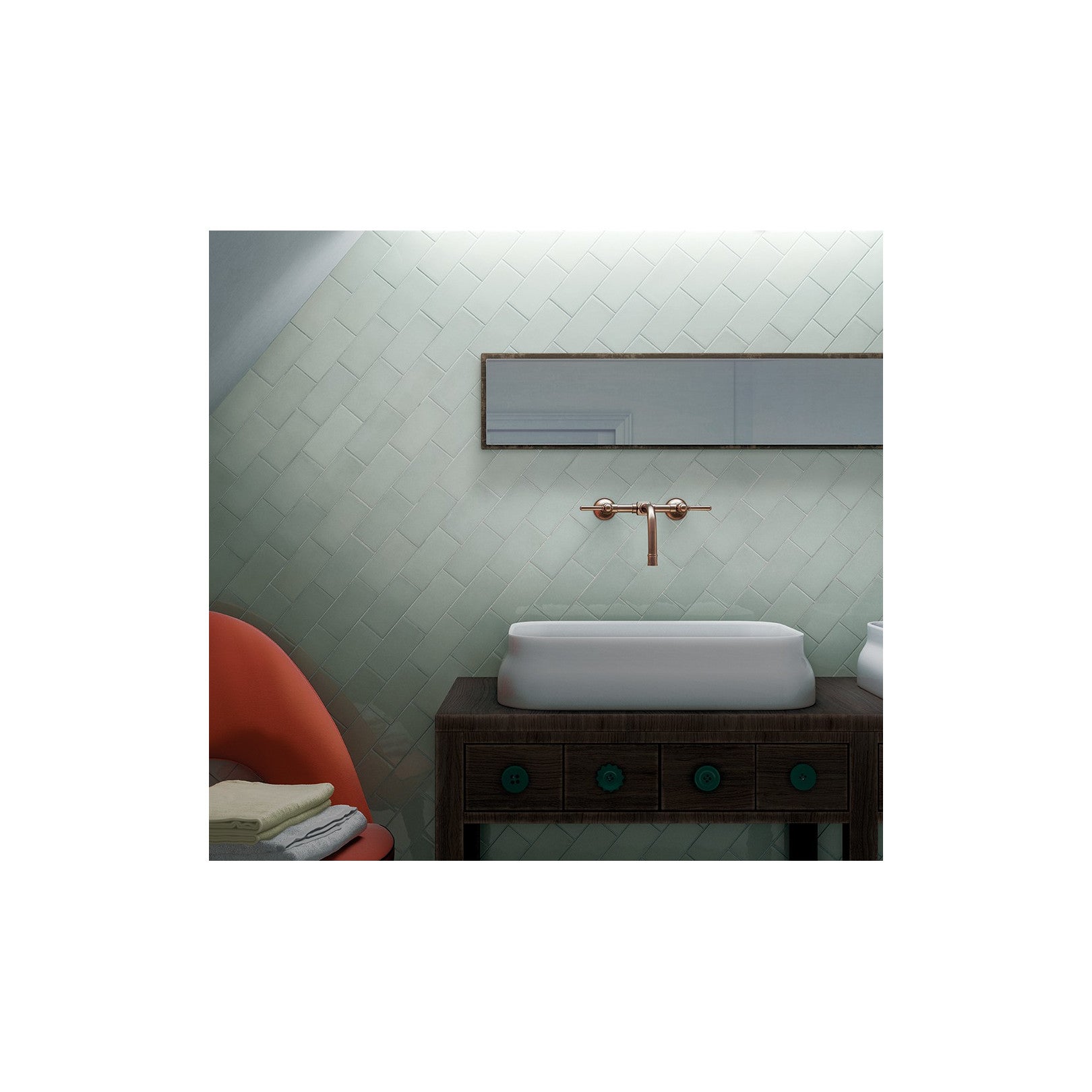 Villaggio 20x6.5 Menta 25643 - 2