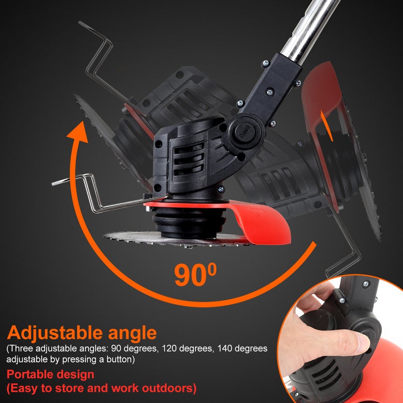 Débroussailleuse Tondeuse à gazon avec 2x 21V 1.5.0Ah & chargeur batterie 18krpm Avec chargeur - 5