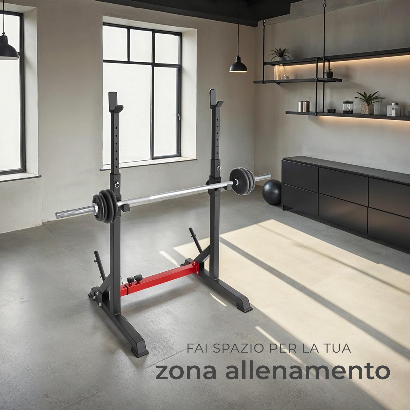 Rack para agachamentos APOLLO com suporte para pesos - 7