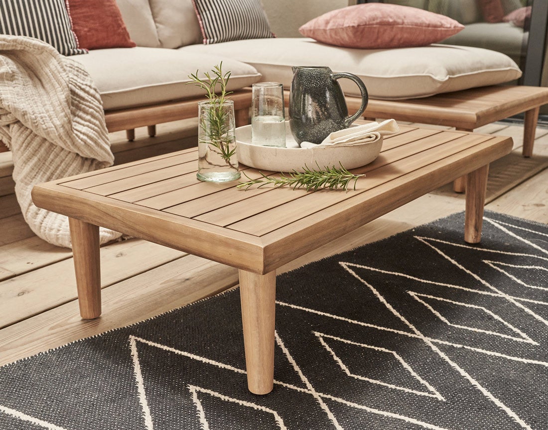 Salon de jardin en Bois Marron 4 personnes - 3