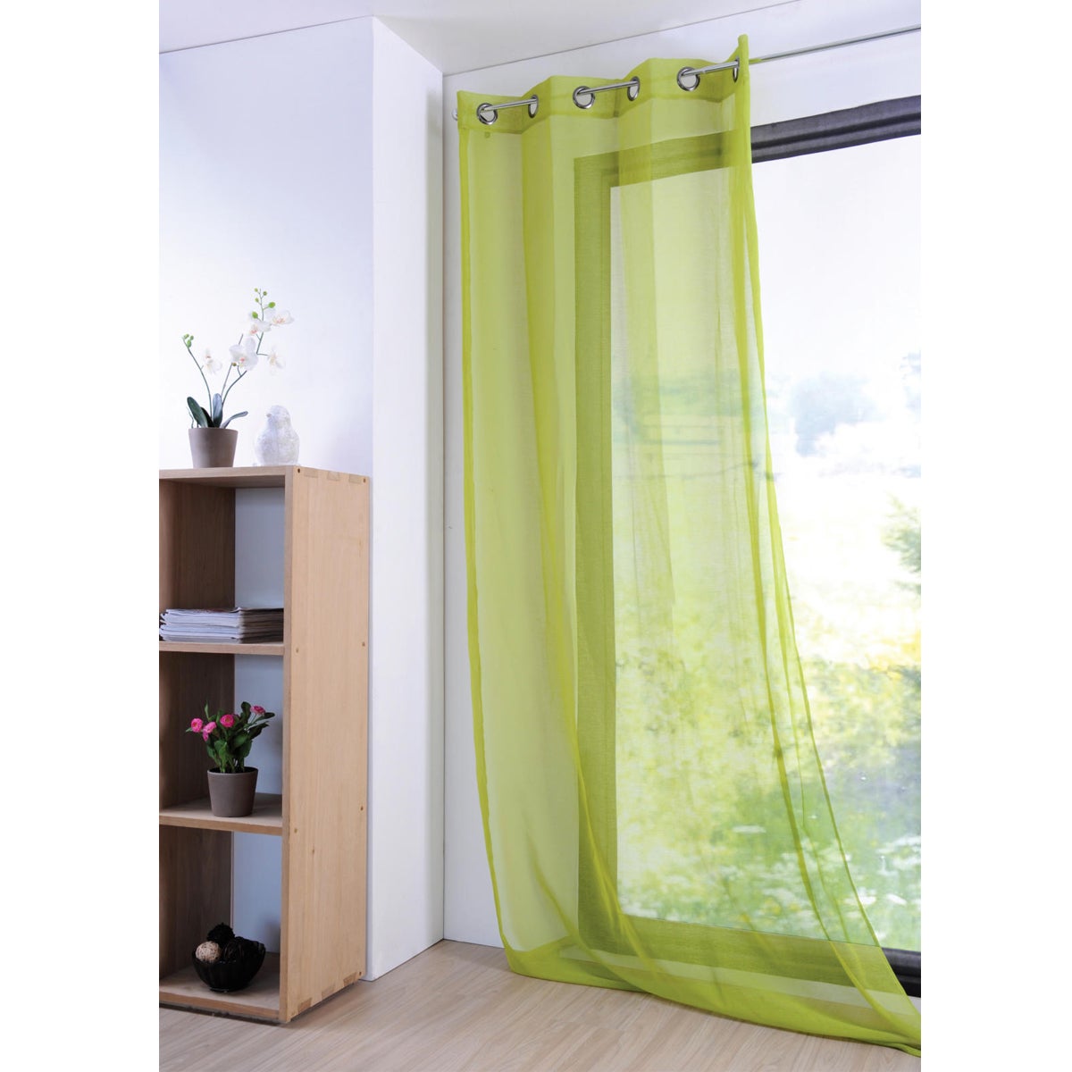 Tissu Suédine Couleur Tilleul - Coton/Polyester Traité Téflon - Qualité Siège - 1m?