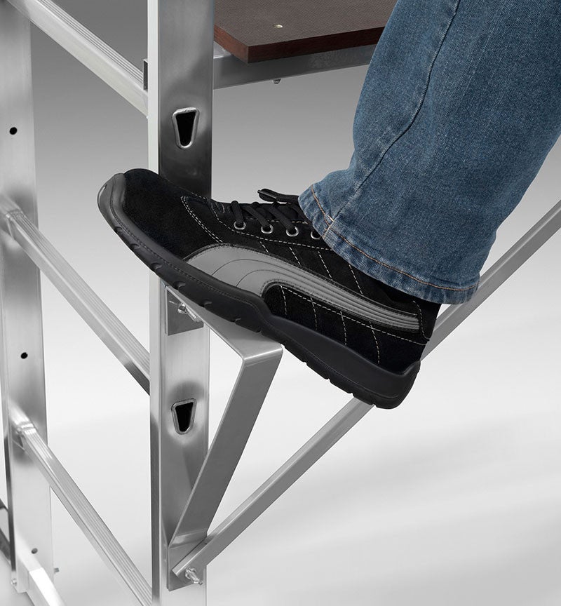 Echafaudage roulant pour escalier 0,9m/2,9m en aluminium Hailo HobbyStep H3 - 5