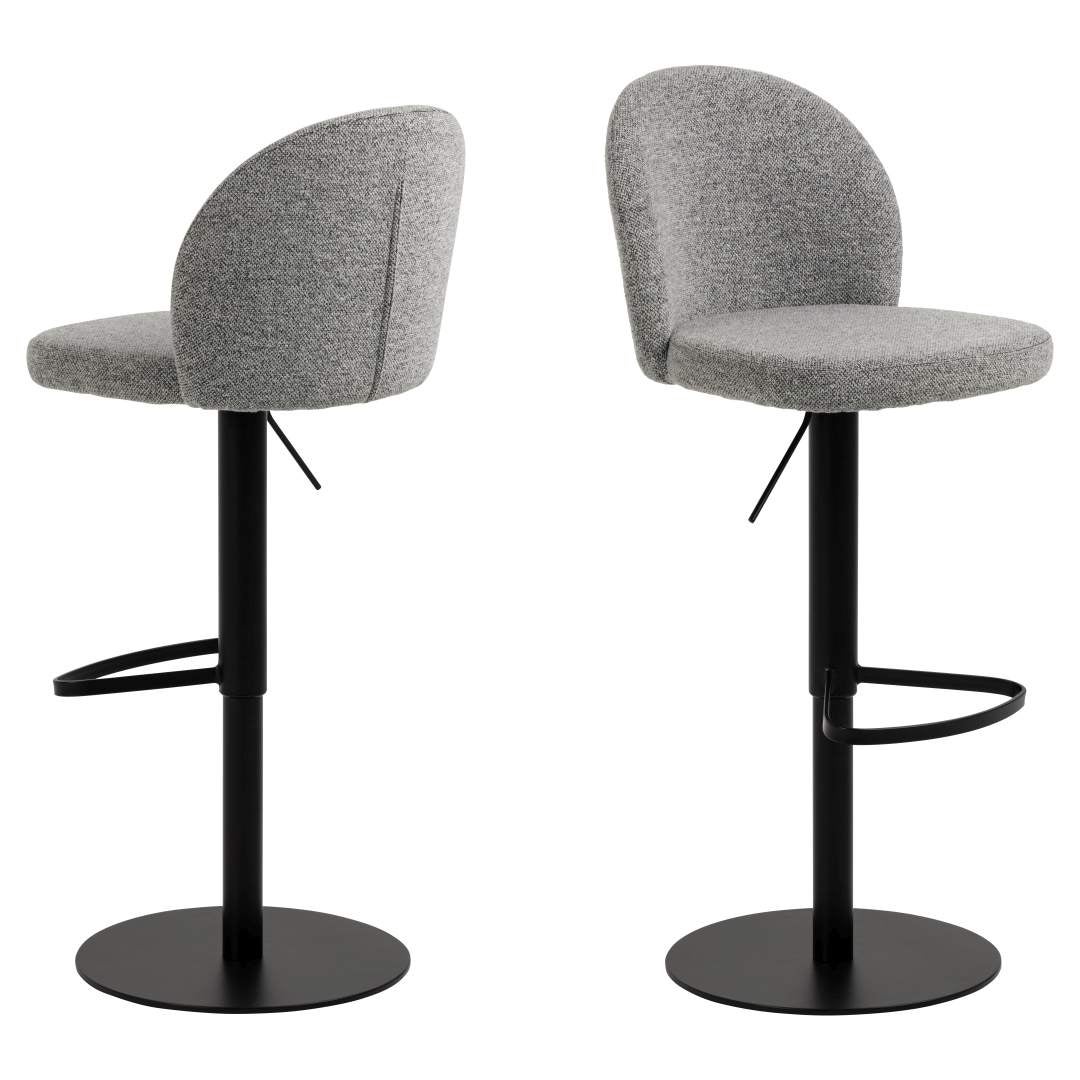 Patricia stołek barowy funkcją obracania szary.