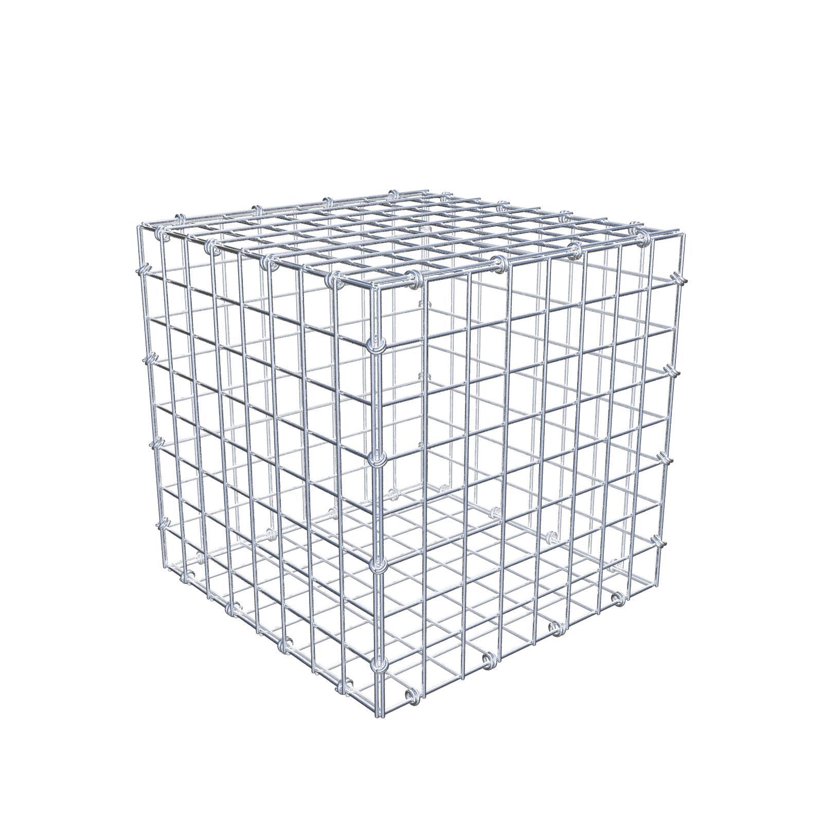 Gabion 40 cm x 40 cm x 40 cm (dł. x wys. x gł.), rozmiar oczka 5 x 5 cm, pierścień spiralny
