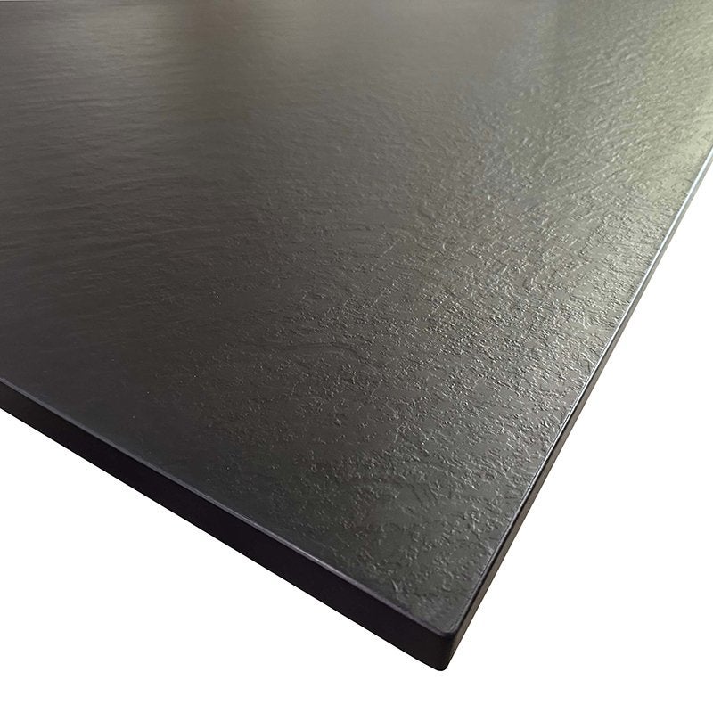 Receveur de douche SMC en fibre de verre effet pierre avec bonde inclus H. 2,6 cm 80 x 100 Noir - 2