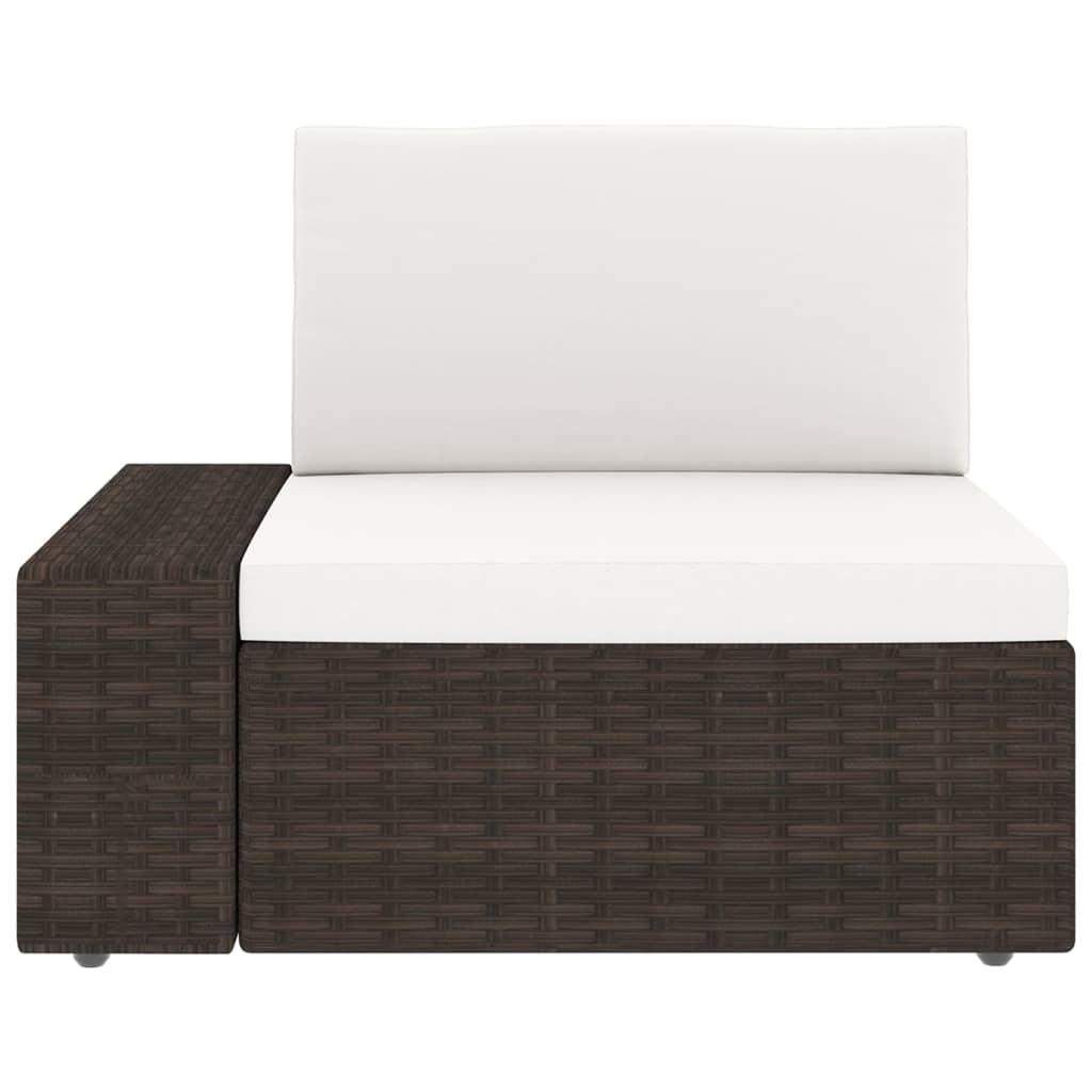 Maison Exclusive - Set Divani da Giardino 14 pz con Cuscini in Polyrattan Marrone - 8