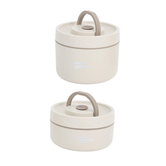 Lunch Box Bento impilabile in acciaio inossidabile per cibi caldi, Lunch Box per adulti Bento Box, Contenitore termico per alimenti a tenuta stagna co