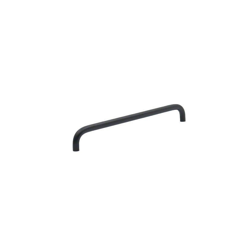 Tirador De Aleación De Aluminio Negro - Para Muebles, Cajones, Armarios, Con Agujeros A 90 Mm